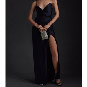 Bhldn Freya midnight bridesmaid dress